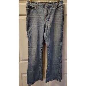 Levi's 512 Perfectly Slimming 12 Medium Bootcut Jeans High Rise Dark Wash